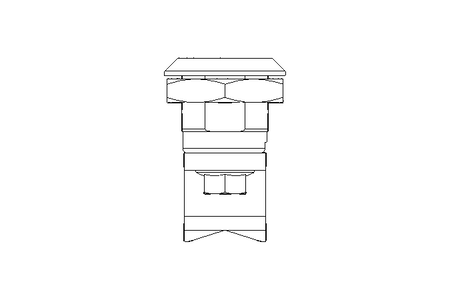 Drehriegel mit Zunge H32