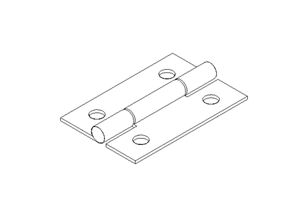 Hinge 27x40 A2 DIN 7945