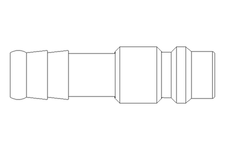 Anschlussstück Kupplung Tülle LW 9 Ms