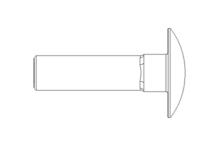 Round head screw M8x30 A2 DIN603