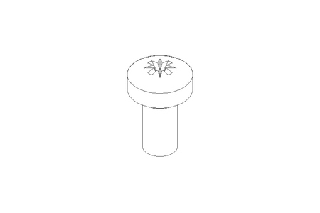 Fillister head screw M3x6 A2 ISO7045