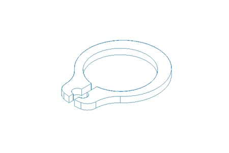 Tear-off ring 8x0.8 St DIN471