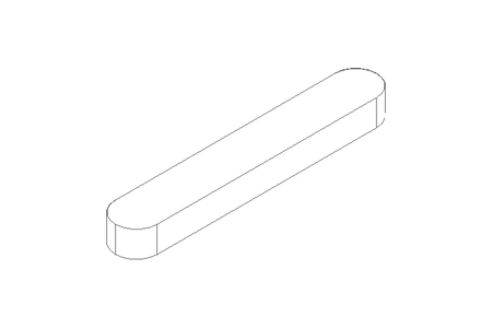 Passfeder DIN6885-1 A 100x16x10