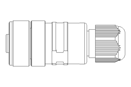 Conector redondo para cabos  M12