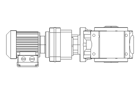 螺杆齿轮速电机 0,12kW 0,52 1/min