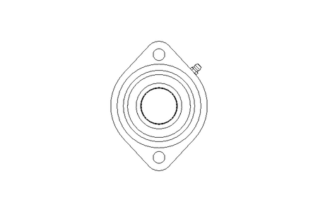 Flange bearing GLCTE 35x94x41.8