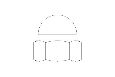 Hexagon cap nut M20 A2 DIN1587