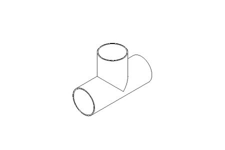 T-Stück TS 53x1,5 1.4404 DIN 11852