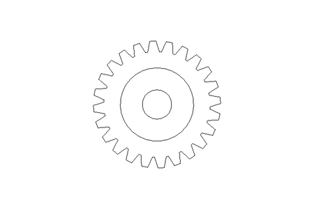 Roue dentée droite M=2 Z=24