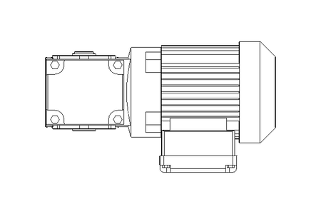 Winkelgetriebemotor 0,25kW 79 1/min