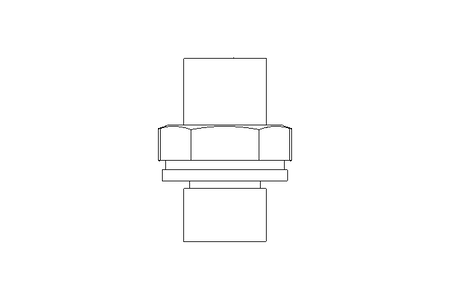 Conexão roscada HM reta