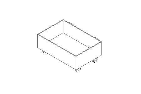 CARRO PARA CACOS DE VIDRO PVC 0,225 m3