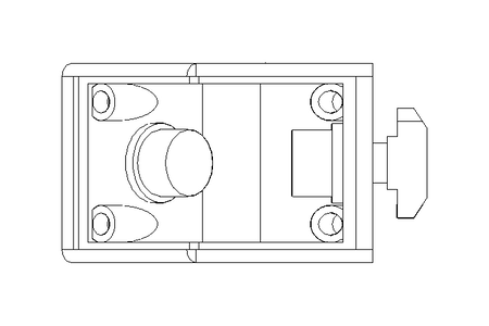 Conector 45° 30x30 para perfil