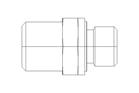 Encaixe tubo/união rosc. L 6 G1/8" Niro