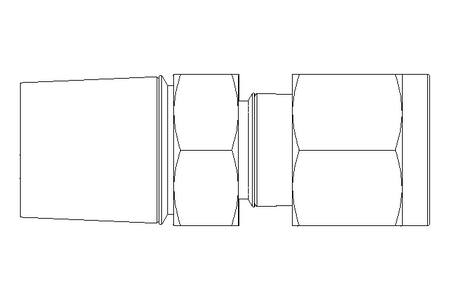 Conector roscado p/ tubos 6 G3/8" Niro