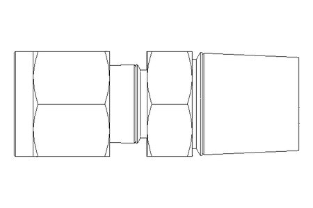 Conexão roscada de tubo 6 G3/8" Niro