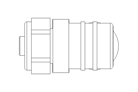 Conector redondo M12x1 4 polos