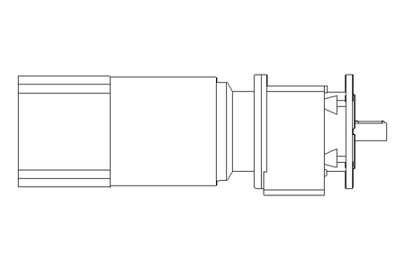 Motor redutor com engren. 3kW 247 1/min