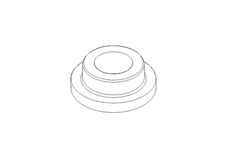 Plain bearing bush MFM 10x16x22x8x3