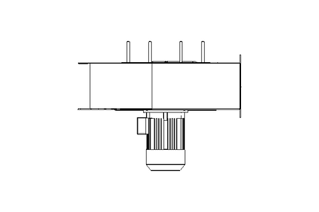 Radial flow fan 1500W