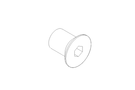 Sleeve nut M4x7 1.4305