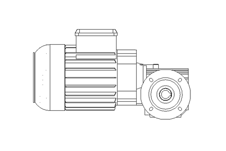 Worm gear motor 0.55kW 140 1/min