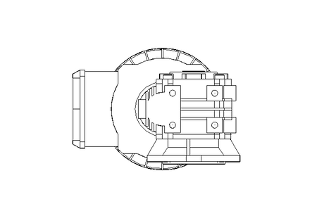 螺杆齿轮速电机 0,55kW 140 1/min