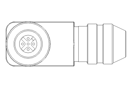 Round plug connector M12 profibus