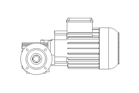 Motore a vite senza fine 0,55kW 74 1/min