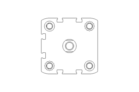 Doppelt wirkender Zylinder D50 Hub30