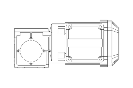 Winkelgetriebemotor 0,37kW 210 1/min