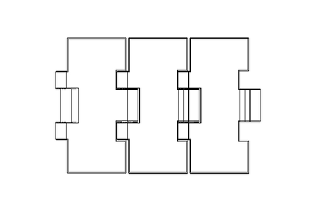 Flat-top chain 60S84XMHB B=83.8