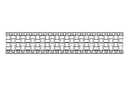 Calha/guia L=252 B=11,5