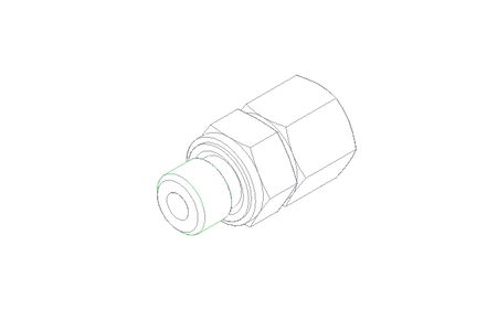 Connecting piece L 10 G1/4" St DIN3865