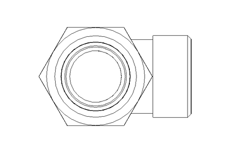 Raccordo a L L 22/22 St ISO8434