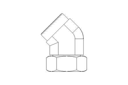 Winkelverschraubung L 42 St ISO8434