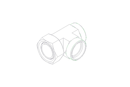 Г-образный патрубок L 42/42 St ISO8434