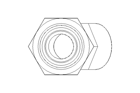 Racor roscado acodado L 15 M22x1,5 St