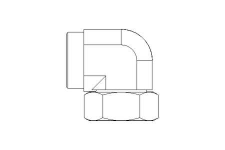 Raccordo a gomito L 42 St ISO8434