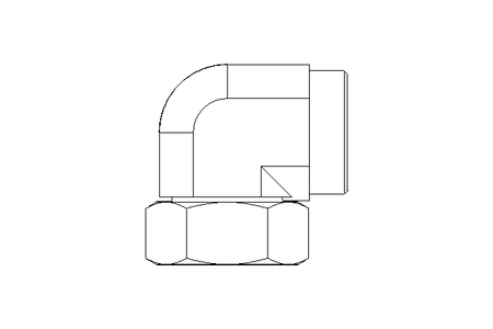 Raccordo a gomito L 42 St ISO8434