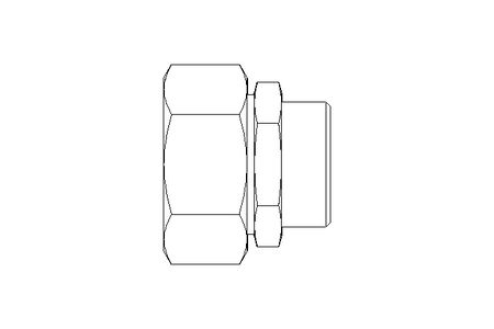 Reducing coupling L 35/28 St ISO8434