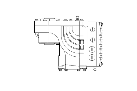 Flat gear servo motor 149 Nm