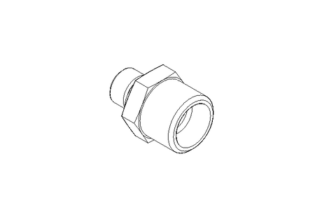 Connecting piece L 10 G1/8" St ISO8434