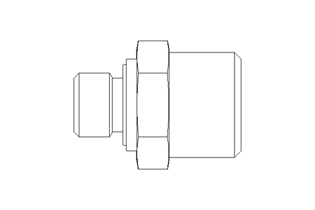 Raccordo a vite L 10 G1/8" St ISO8434