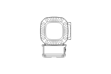 Worm gear motor 0.37kW 48 1/min