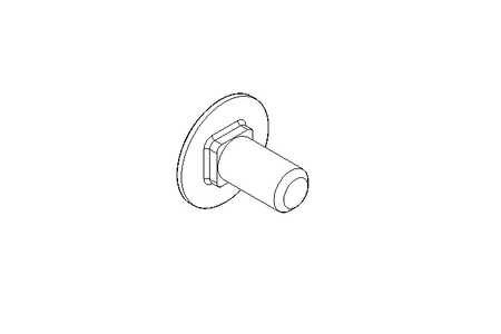 Round head screw M12x25 A2 DIN603