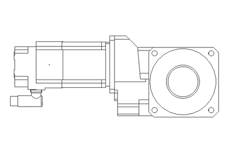 Helical-bevel gear servomotor 9.4 Nm