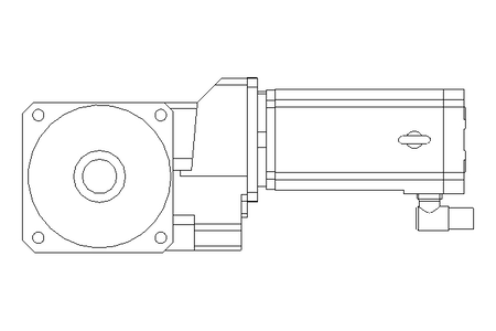 Motorredutor de engrenagem conica 9,4Nm