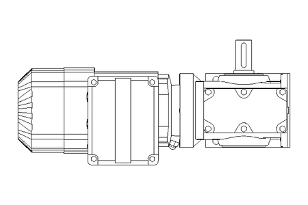 Schneckengetriebemotor 0,37kW 25 1/min