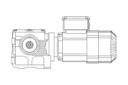 Motor engrenagem sem fim 0,37kW 25 1/min